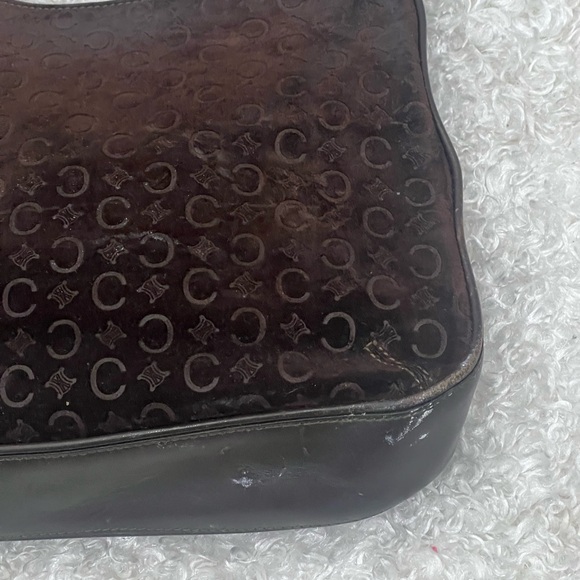 Celine Suede Leather C Logo Shoulder Bag - Picture 9 of 16